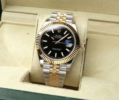 TW Factory ROLEX 2824 Chips 41MM Black White Gold Watch